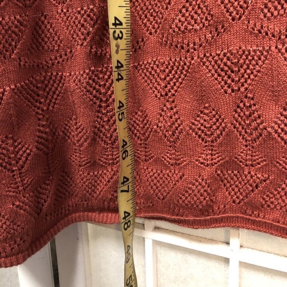 Flat White,Woman,Pants,Orange,Sz S,Cotton Elastic,Wide boot, Geometric pattern.! - Picture 7 of 7